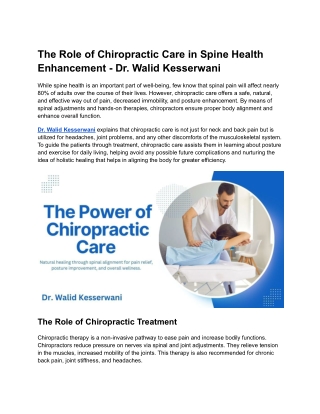 Pain Relief Naturally: Chiropractic Solutions for a Healthier Life