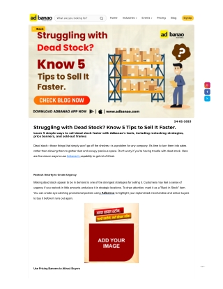 Struggling with Dead Stock? Know 5 Tips to Sell It Faster.