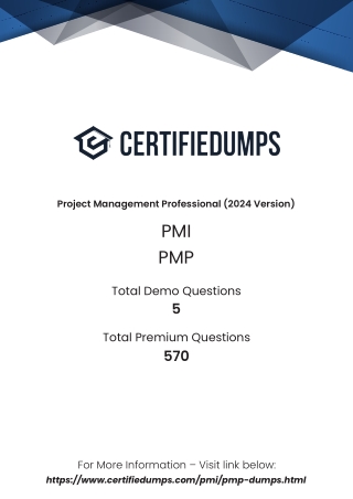 ✅ Pass PMI PMP Exam with Certifiedumps – Latest Dumps & Study Guide!