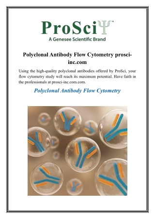Polyclonal Antibody Flow Cytometry prosci-inc