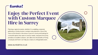 Enjoy the Perfect Event with Custom Marquee Hire in Surrey