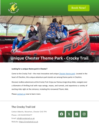 Unique Chester Theme Park - Crocky Trail