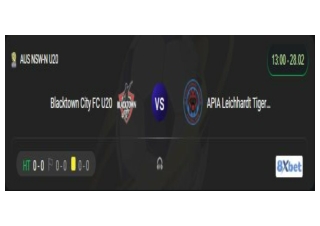 Xem trực tiếp Blacktown City FC U20 vs APIA Leichhardt Tigers U20 vào lúc 13:00,