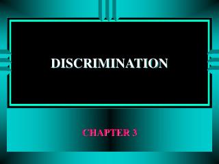 presentation on discrimination