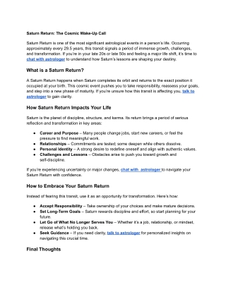 Saturn Return_ The Cosmic Wake-Up Call