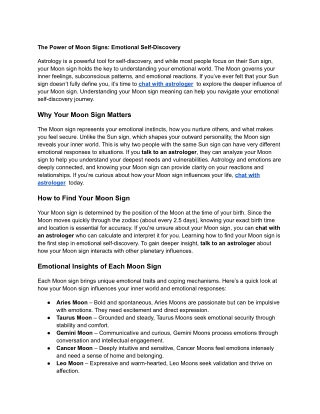 The Power of Moon Signs_ Emotional Self-Discovery