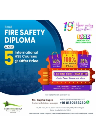 FIRE SAFETY DIPLOMA COURSE RAFFLE DRAW OFFER IN NEW DELHI