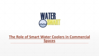 The Role of Smart Water Coolers in Commercial Spaces