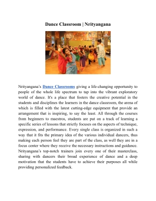 Dance Classroom