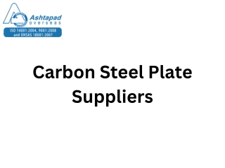 Carbon Steel Plate Suppliers