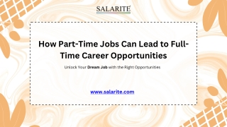 How Part-Time Jobs Can Lead to Full-Time Career Opportunities