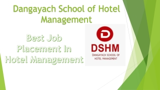 Best job placement in hotel management