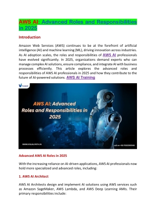 AWS AI Training - Ai With Aws Training Course in Chennai