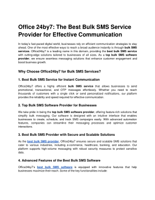 Office 24by7 The Best Bulk SMS Service Provider for Effective Communication.docx  Google Docs