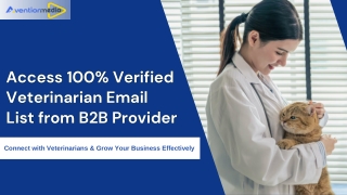 Access Verified Veterinarian Email List from B2B Provider