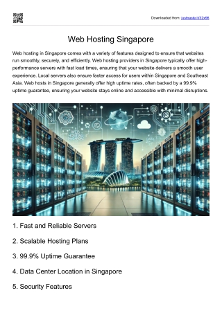 Web Hosting Singapore