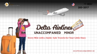 How do I book a Delta flight for an unaccompanied minor?