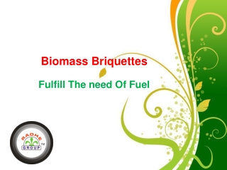 Briquette Plant Fulfill The Need Of Fual