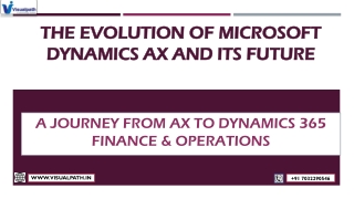 Best MicroSoft Dynamics Ax Training in India - Visualpath