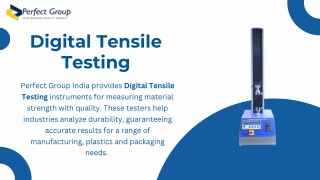 Digital Tensile Testing