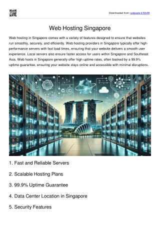 Web Hosting Singapore