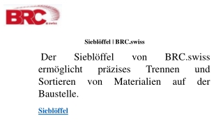 Sieblöffel  BRC.swiss