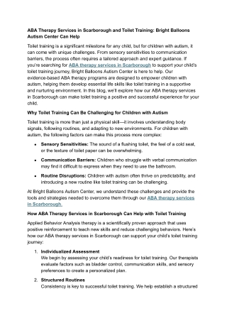 ABA Therapy Services in Scarborough and Toilet Training_ Bright Balloons Autism Center Can Help.docx