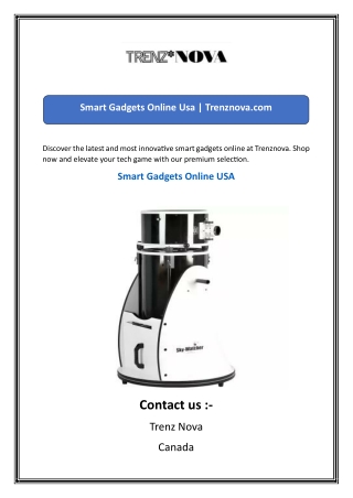 Smart Gadgets Online Usa  Trenznova