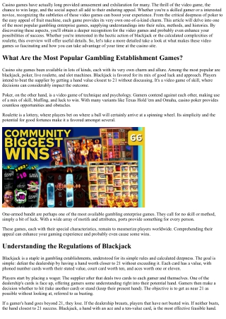 Famous  E-casino  Video Games -  Examining the Most  Amazing  Online Casino  Tim