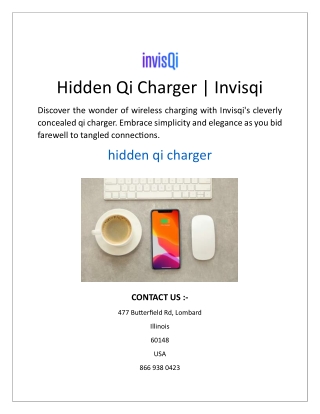 Hidden Qi Charger  Invisqi