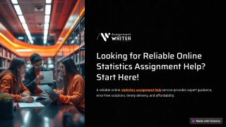Looking for Reliable Online Statistics Assignment Help Start Here
