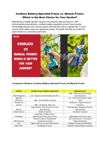 Cordless Battery-Operated Pruner vs. Manual Pruner Which is the Best Choice for Your Garden.docx