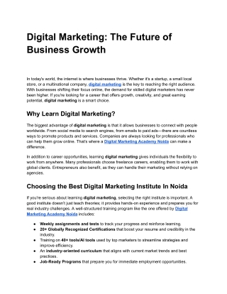 Digital Marketing_ The Future of Business Growth
