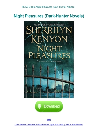 READ Books Night Pleasures (Dark-Hunter Novels)