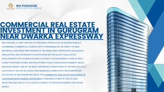 Commercial Real Estate Investment in Gurugram near Dwarka Expressway