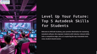 Unlock your career potential with the Top 5 Autodesk Skills for Students!