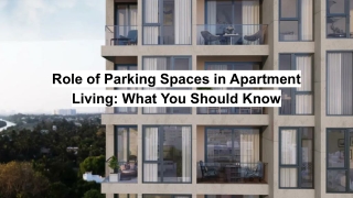 Role of Parking Spaces in Apartment Living_ What You Should Know