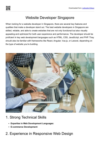 Website Developer Singapore