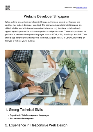 Website Developer Singapore