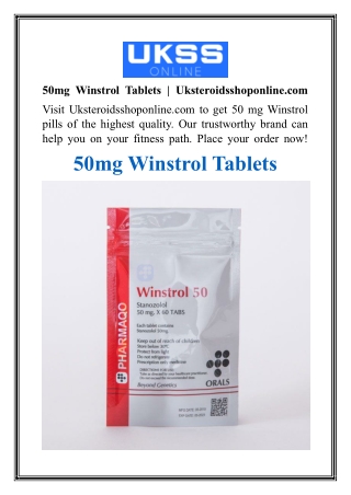 50mg Winstrol Tablets  Uksteroidsshoponline.com