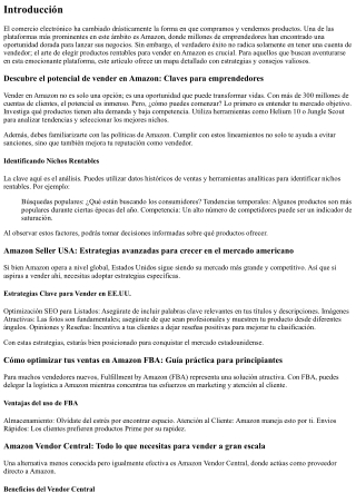 El arte de elegir productos rentables para vender en Amazon