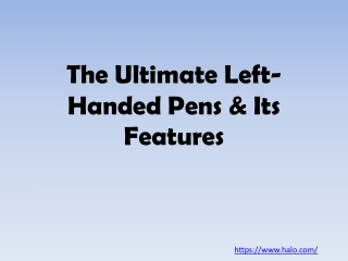 The Ultimate Left-Handed Pens