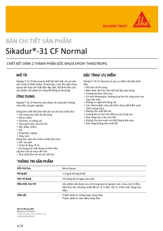 Sikadur 31 CF Normal epoxy resin-based adhesive