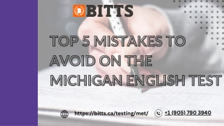 Top 5 Mistakes to Avoid on the Michigan English Test