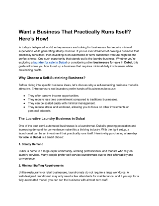 Want a Business That Practically Runs Itself_ Here’s How!
