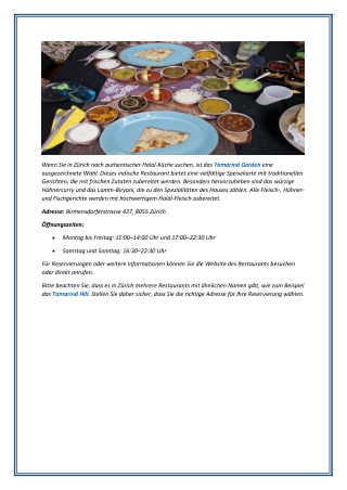 Halal-Restaurant Zürich