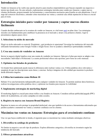 Estrategias iniciales para vender por Amazon y captar nuevos clientes fácilmente