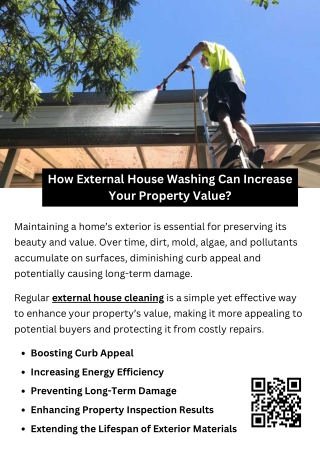 How External House Washing Can Increase Your Property Value?