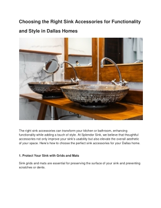 choosing-the-right-sink-accessories-for-functionality-and-style-in-dallas-homes