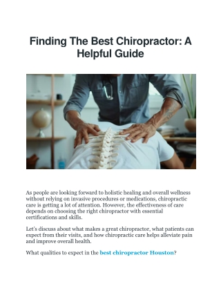 Best Chiropractor Houston – A&J Chiropractic Clinic